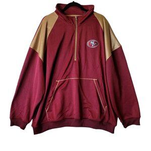 San Francisco 49ers Fanatics Quarter Zip Sweatshirt Men's Size 6XL NWT